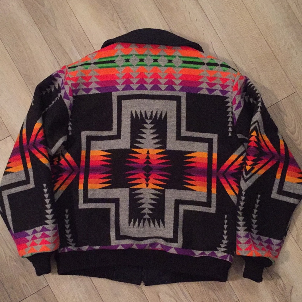 Pendleton Wool jacket Chief Joseph vintage sz Lg - Picture 3 of 10